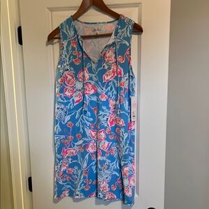 🆕 Lilly Pulitzer Blue Floral Sleeveless Dress
